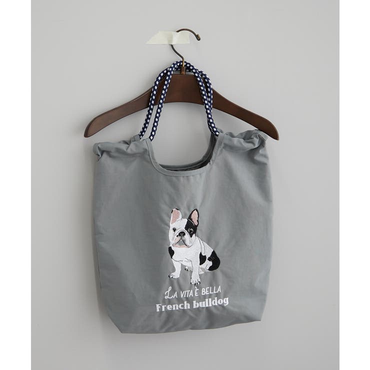 グレー | アニマル刺繍コードトート | RMAF　NICE CLAUP / OLIVE des OLIVE