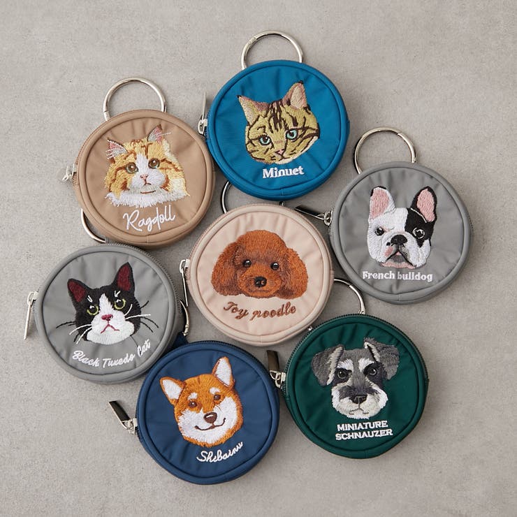 アニマル刺繍丸ポーチ | RMAF　NICE CLAUP / OLIVE des OLIVE | 詳細画像1 