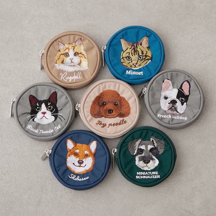 アニマル刺繍丸ポーチ[品番：OLOW0016820]｜RMAF NICE CLAUP