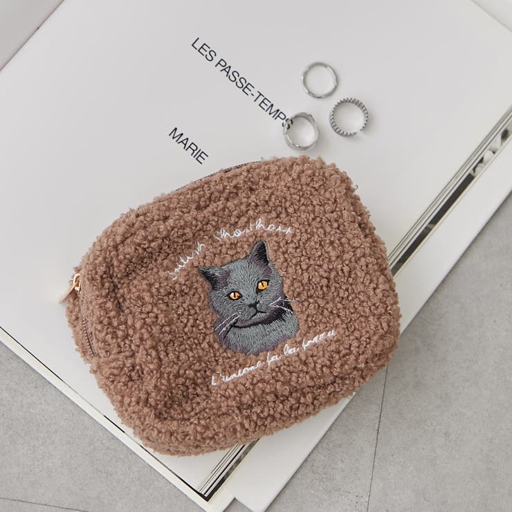 ボア刺繍ポーチ[品番：OLOW0016661]｜RMAF NICE CLAUP / OLIVE des