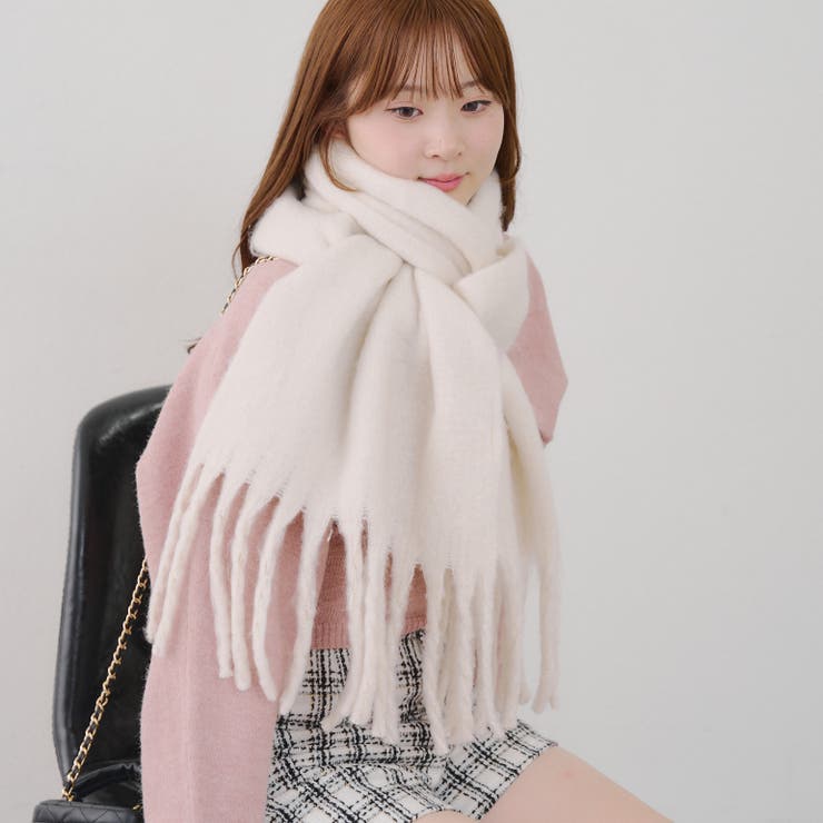 起毛フェイクウールマフラー[品番：OLOW0016781]｜RMAF NICE CLAUP