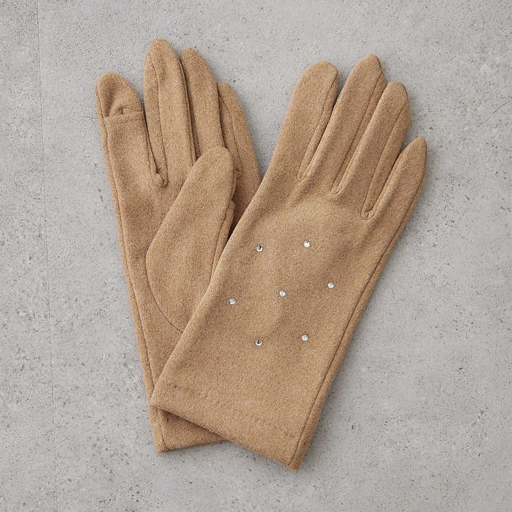 ベージュ | ストーン付きグローブ | RMAF　NICE CLAUP / OLIVE des OLIVE