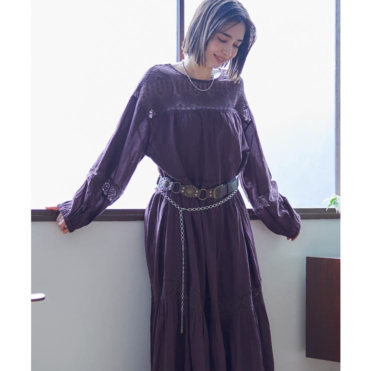 【nane】レース切替ロングワンピース | RMAF　NICE CLAUP / OLIVE des OLIVE | 詳細画像19 