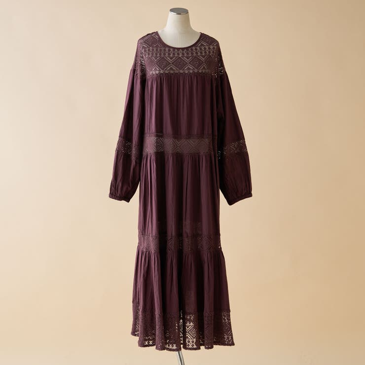 【nane】レース切替ロングワンピース | RMAF　NICE CLAUP / OLIVE des OLIVE | 詳細画像36 