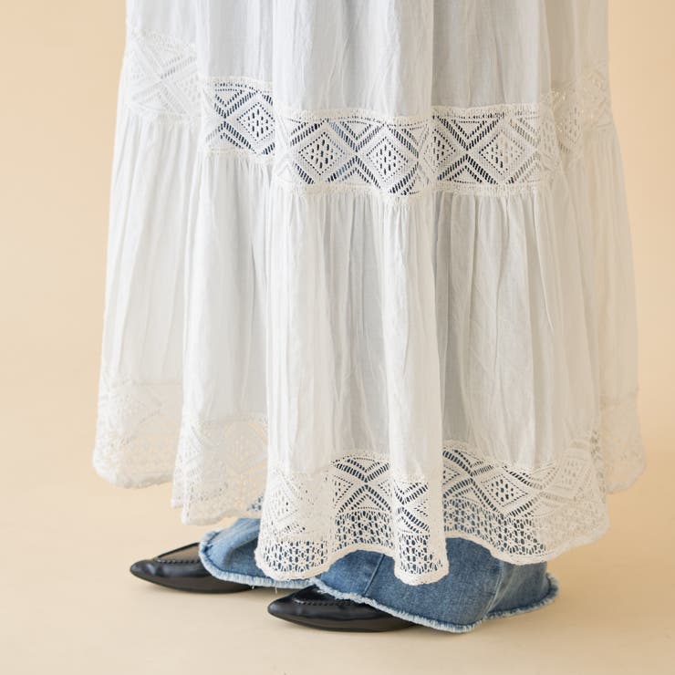 【nane】レース切替ロングワンピース | RMAF　NICE CLAUP / OLIVE des OLIVE | 詳細画像43 