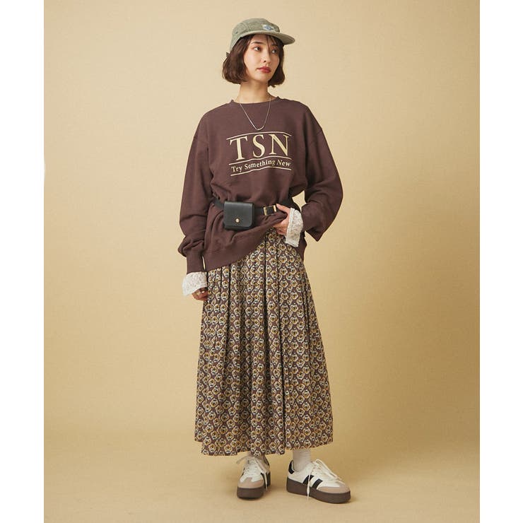 【nane】ヴィンテージ加工スウェットプルオーバー | RMAF　NICE CLAUP / OLIVE des OLIVE | 詳細画像7 