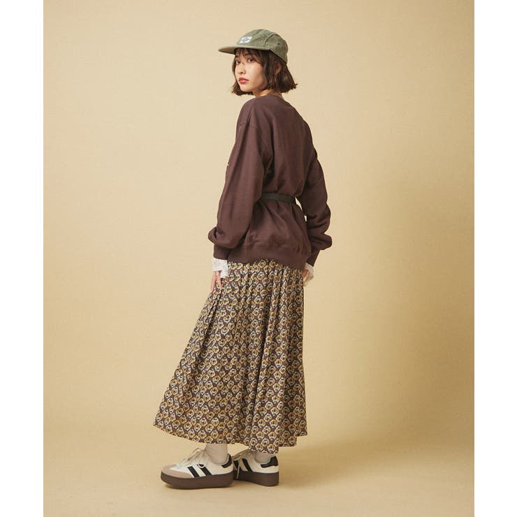 【nane】ヴィンテージ加工スウェットプルオーバー | RMAF　NICE CLAUP / OLIVE des OLIVE | 詳細画像8 