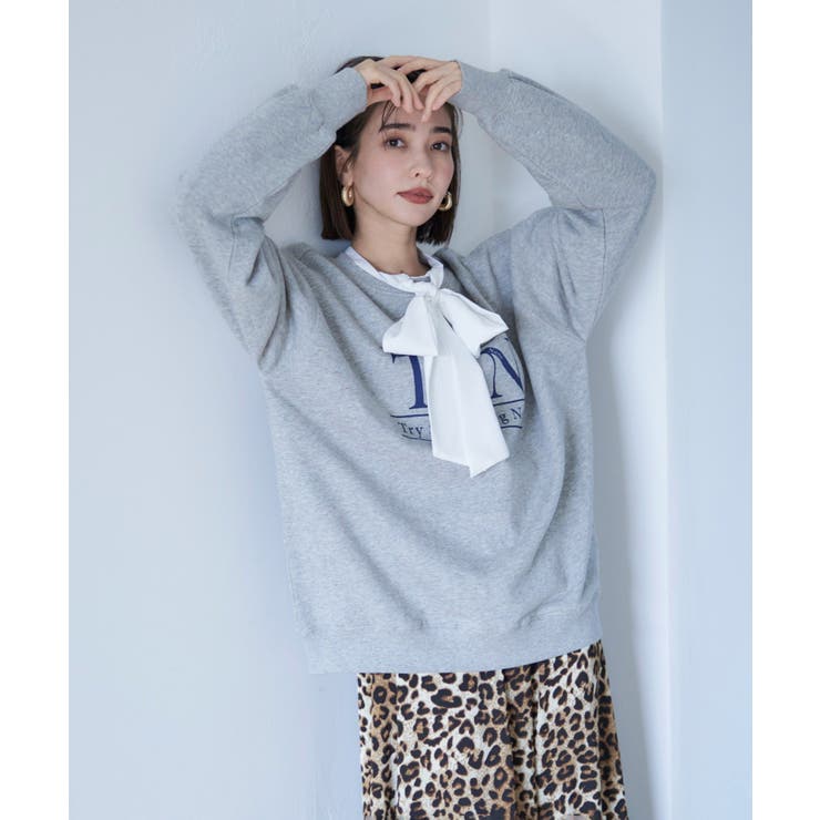 【nane】ヴィンテージ加工スウェットプルオーバー | RMAF　NICE CLAUP / OLIVE des OLIVE | 詳細画像11 