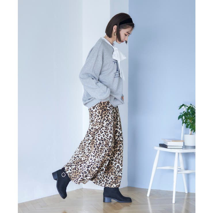 【nane】ヴィンテージ加工スウェットプルオーバー | RMAF　NICE CLAUP / OLIVE des OLIVE | 詳細画像13 