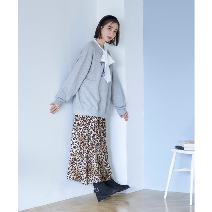 【nane】ヴィンテージ加工スウェットプルオーバー | RMAF　NICE CLAUP / OLIVE des OLIVE | 詳細画像14 