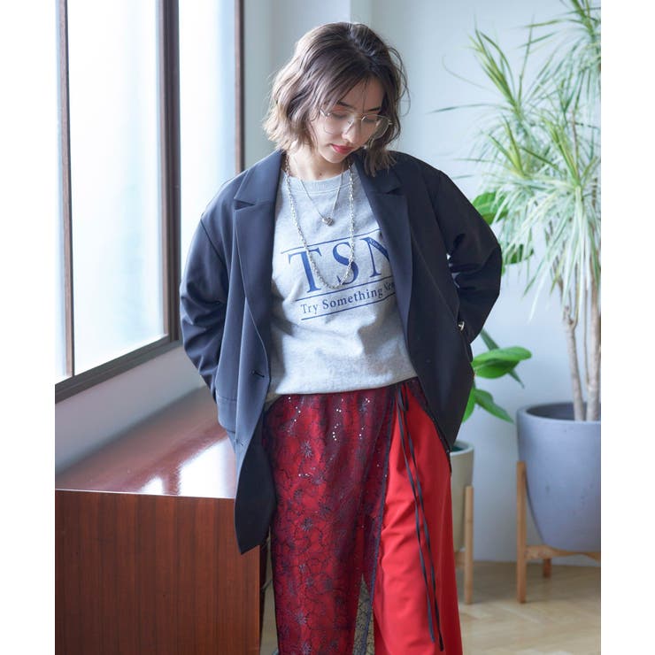 【nane】ヴィンテージ加工スウェットプルオーバー | RMAF　NICE CLAUP / OLIVE des OLIVE | 詳細画像15 