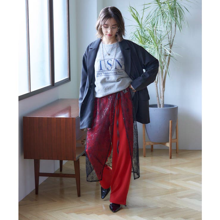 【nane】ヴィンテージ加工スウェットプルオーバー | RMAF　NICE CLAUP / OLIVE des OLIVE | 詳細画像20 