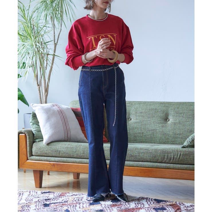 【nane】ヴィンテージ加工スウェットプルオーバー | RMAF　NICE CLAUP / OLIVE des OLIVE | 詳細画像25 