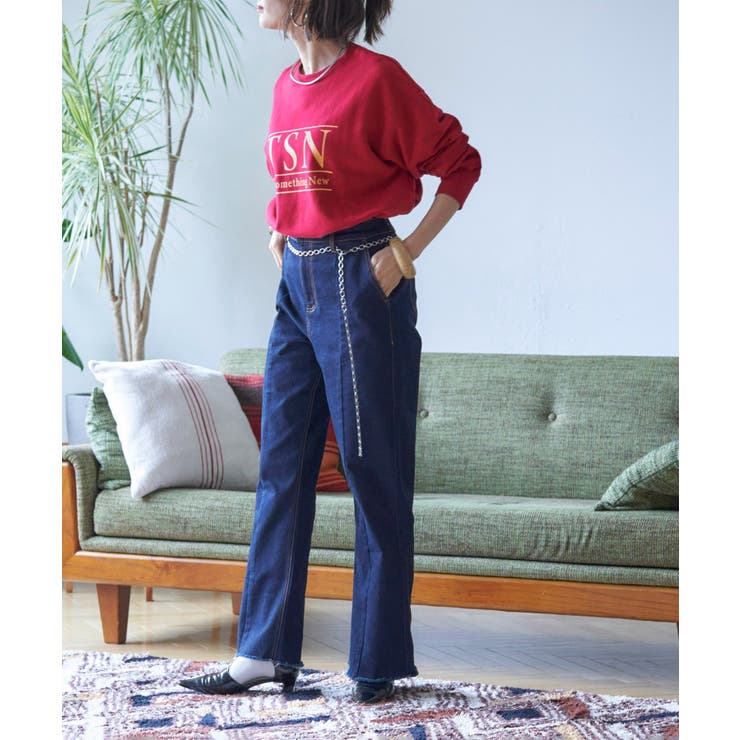 【nane】ヴィンテージ加工スウェットプルオーバー | RMAF　NICE CLAUP / OLIVE des OLIVE | 詳細画像26 