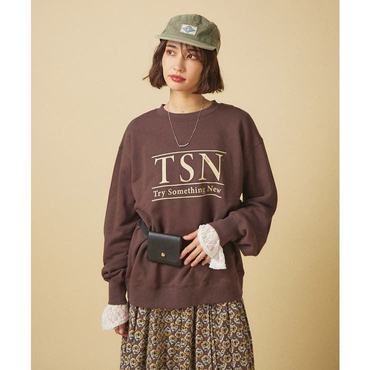 【nane】ヴィンテージ加工スウェットプルオーバー | RMAF　NICE CLAUP / OLIVE des OLIVE | 詳細画像2 