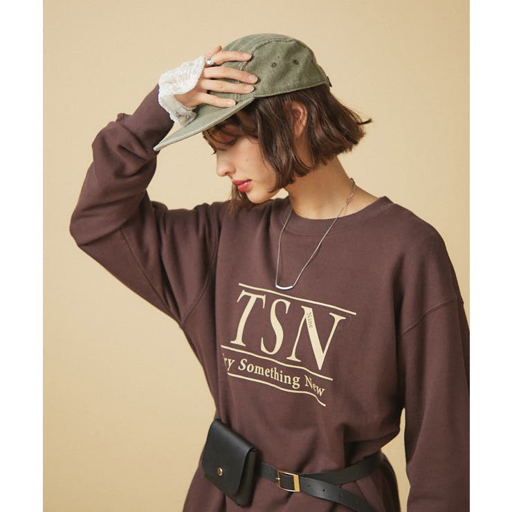 【nane】ヴィンテージ加工スウェットプルオーバー | RMAF　NICE CLAUP / OLIVE des OLIVE | 詳細画像4 