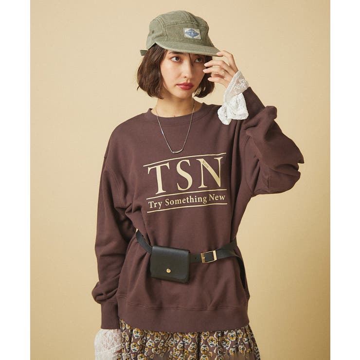 【nane】ヴィンテージ加工スウェットプルオーバー | RMAF　NICE CLAUP / OLIVE des OLIVE | 詳細画像5 