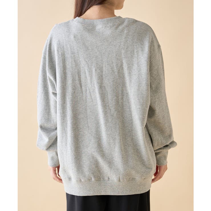 【nane】ヴィンテージ加工スウェットプルオーバー | RMAF　NICE CLAUP / OLIVE des OLIVE | 詳細画像32 