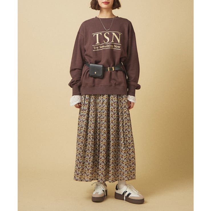 【nane】ヴィンテージ加工スウェットプルオーバー | RMAF　NICE CLAUP / OLIVE des OLIVE | 詳細画像6 