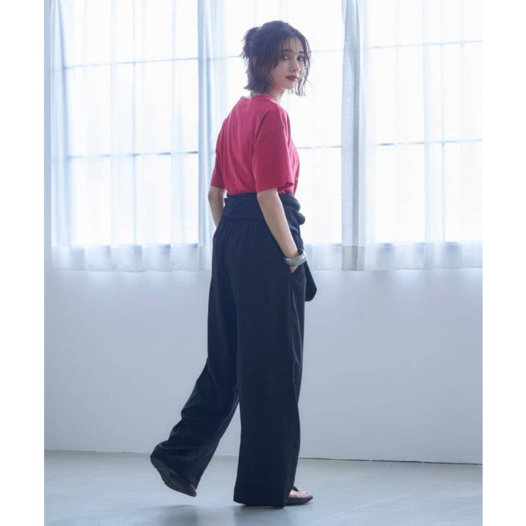 【nane】2サイズ展開、ボリュームスリーブオールインワン | RMAF　NICE CLAUP / OLIVE des OLIVE | 詳細画像22 