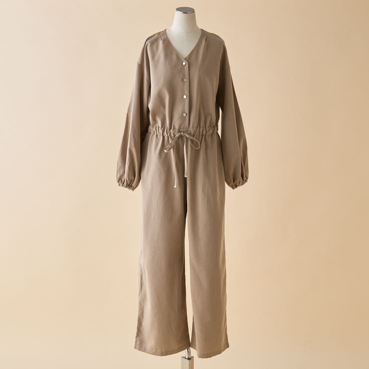 【nane】2サイズ展開、ボリュームスリーブオールインワン | RMAF　NICE CLAUP / OLIVE des OLIVE | 詳細画像26 