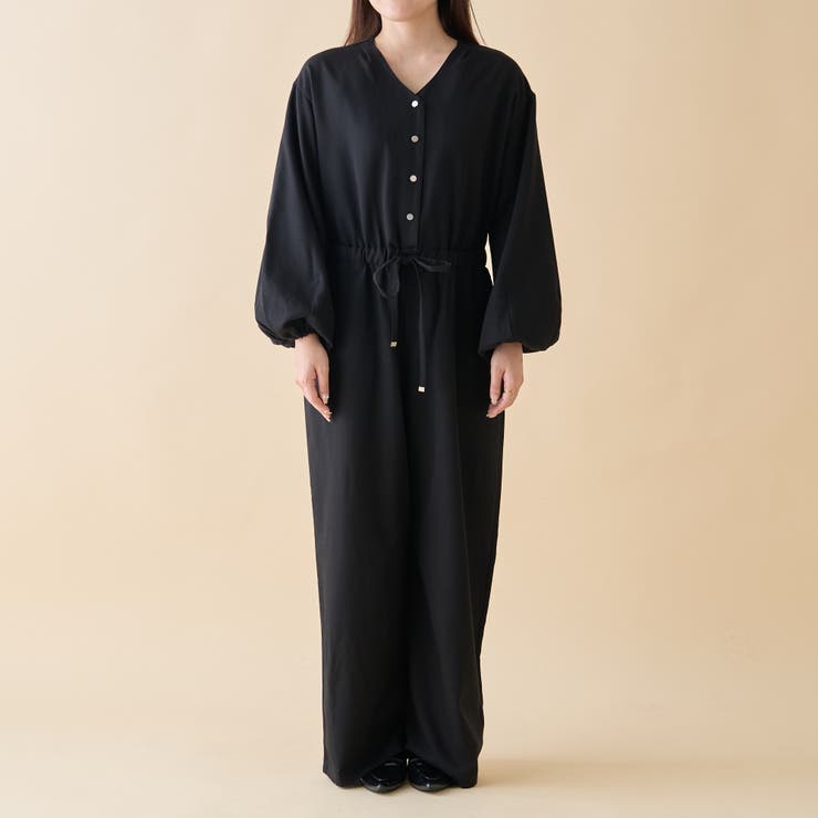 【nane】2サイズ展開、ボリュームスリーブオールインワン | RMAF　NICE CLAUP / OLIVE des OLIVE | 詳細画像28 