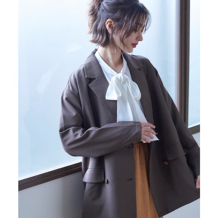 【nane】ボウタイブラウス | RMAF　NICE CLAUP / OLIVE des OLIVE | 詳細画像2 
