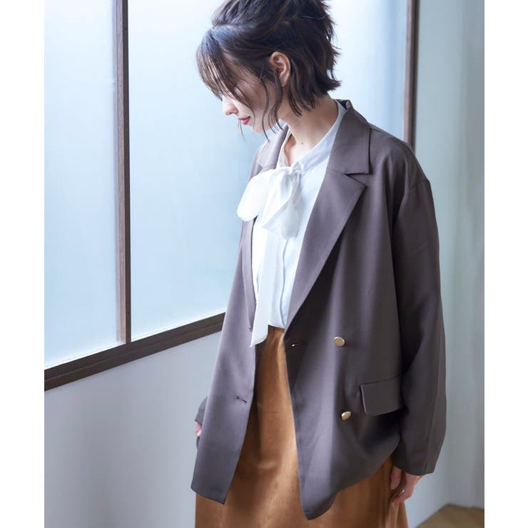 【nane】ボウタイブラウス | RMAF　NICE CLAUP / OLIVE des OLIVE | 詳細画像4 