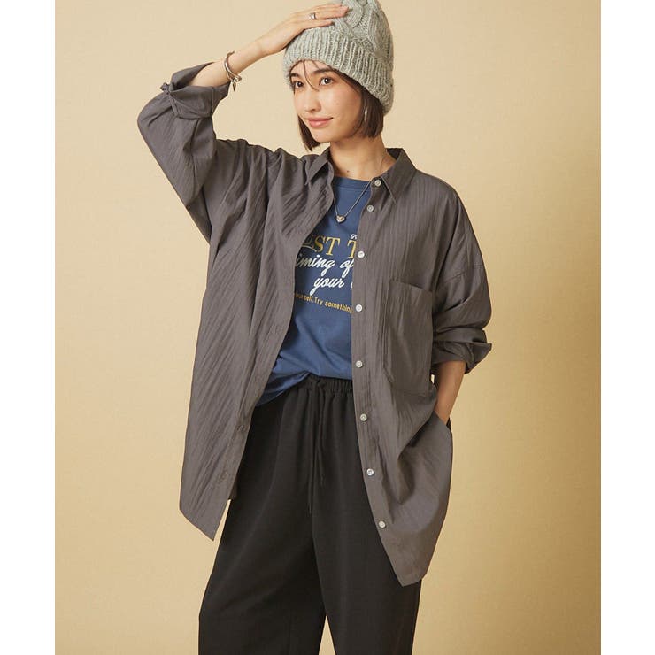 【nane】【@kana__18sセレクト】オーバーサイズロングシャツ | RMAF　NICE CLAUP / OLIVE des OLIVE | 詳細画像28 