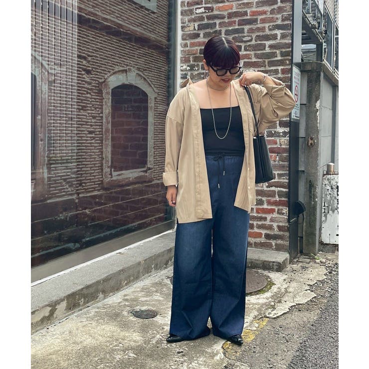 【nane】【@kana__18sセレクト】オーバーサイズロングシャツ | RMAF　NICE CLAUP / OLIVE des OLIVE | 詳細画像44 
