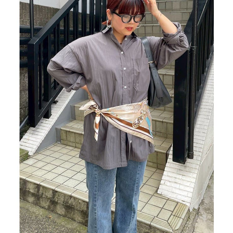 【nane】【@kana__18sセレクト】オーバーサイズロングシャツ | RMAF　NICE CLAUP / OLIVE des OLIVE | 詳細画像47 