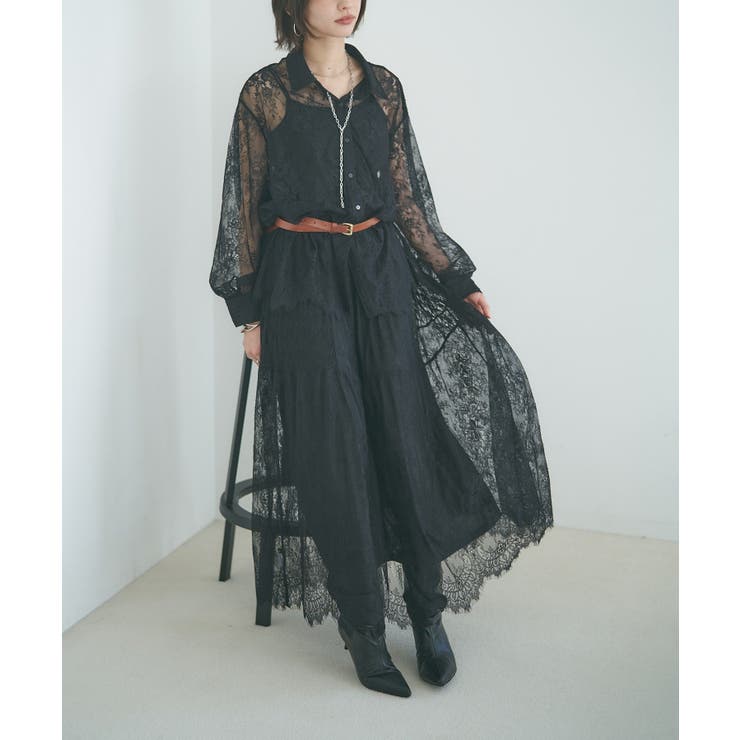 【セットアップ対応】ひげレースティアードスカート | RMAF　NICE CLAUP / OLIVE des OLIVE | 詳細画像9 