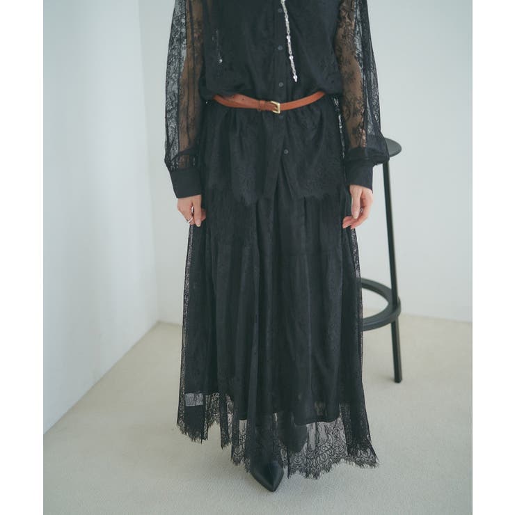 【セットアップ対応】ひげレースティアードスカート | RMAF　NICE CLAUP / OLIVE des OLIVE | 詳細画像15 