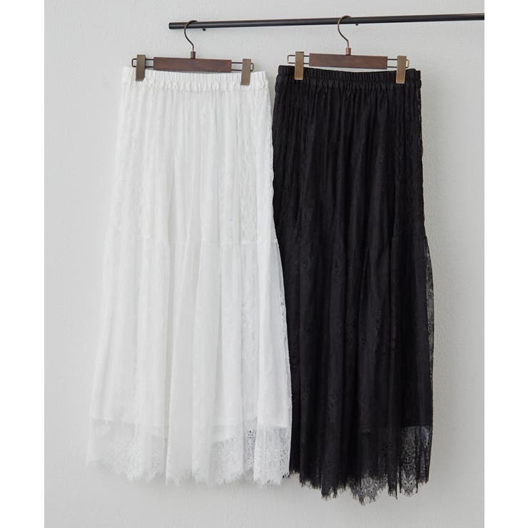 【セットアップ対応】ひげレースティアードスカート | RMAF　NICE CLAUP / OLIVE des OLIVE | 詳細画像22 