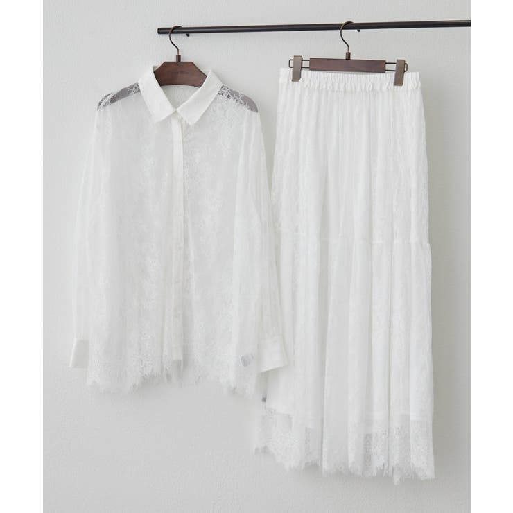 【セットアップ対応】ひげレースティアードスカート | RMAF　NICE CLAUP / OLIVE des OLIVE | 詳細画像23 