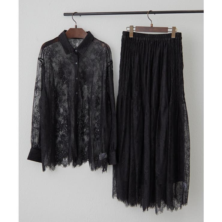 【セットアップ対応】ひげレースティアードスカート | RMAF　NICE CLAUP / OLIVE des OLIVE | 詳細画像24 