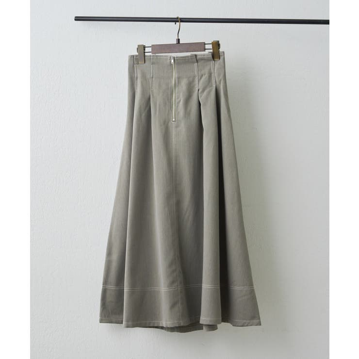 フロントジップフレアースカート | RMAF　NICE CLAUP / OLIVE des OLIVE | 詳細画像17 