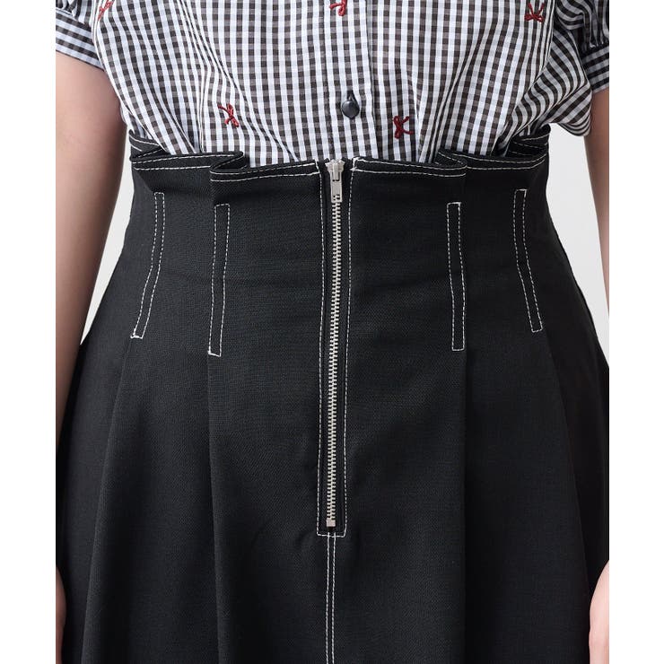 フロントジップフレアースカート | RMAF　NICE CLAUP / OLIVE des OLIVE | 詳細画像33 