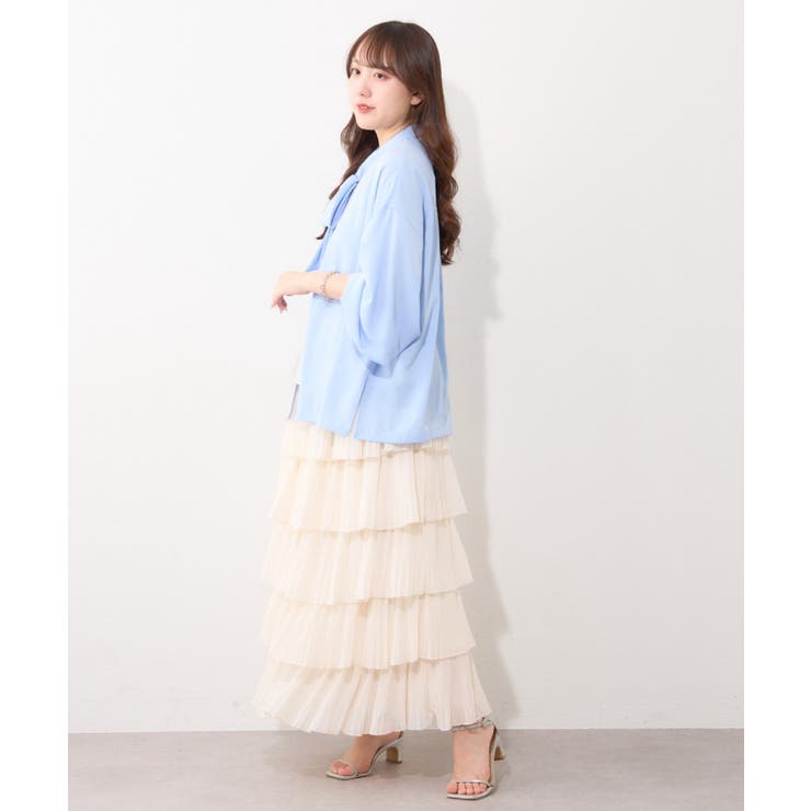 シフォンプリーツティアードスカート | RMAF　NICE CLAUP / OLIVE des OLIVE | 詳細画像8 