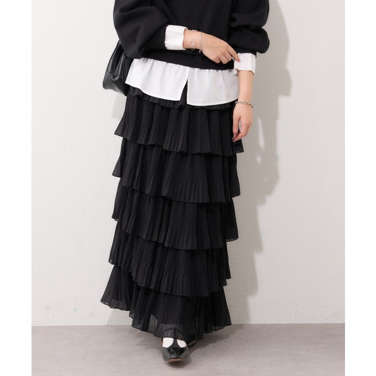 シフォンプリーツティアードスカート | RMAF　NICE CLAUP / OLIVE des OLIVE | 詳細画像24 