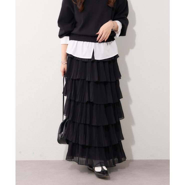 シフォンプリーツティアードスカート | RMAF　NICE CLAUP / OLIVE des OLIVE | 詳細画像27 