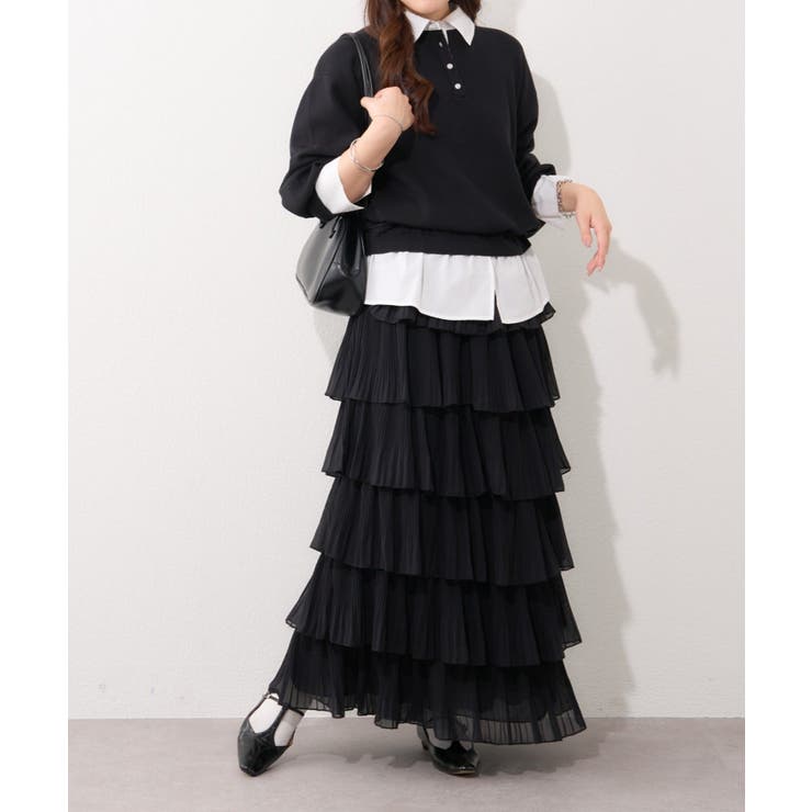 シフォンプリーツティアードスカート | RMAF　NICE CLAUP / OLIVE des OLIVE | 詳細画像28 