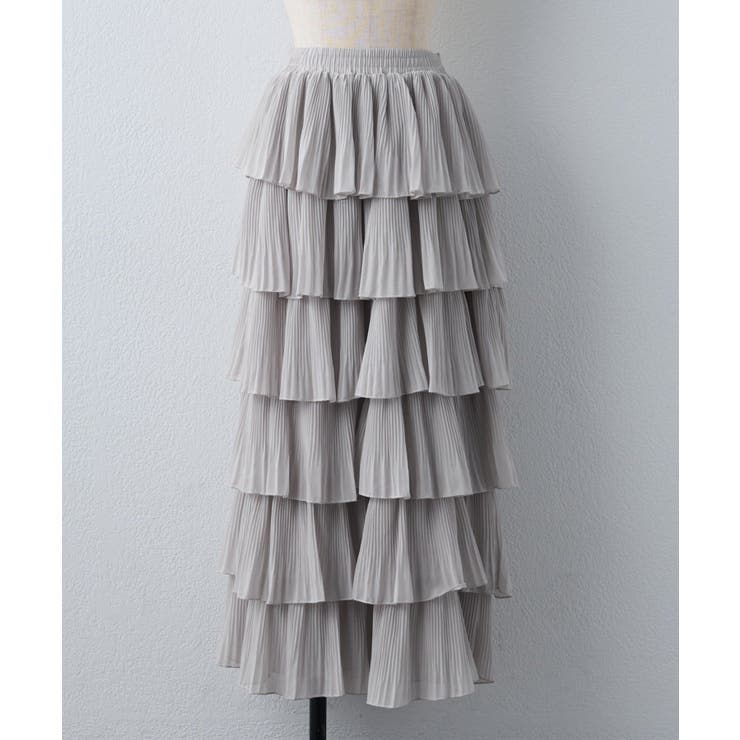 シフォンプリーツティアードスカート | RMAF　NICE CLAUP / OLIVE des OLIVE | 詳細画像37 