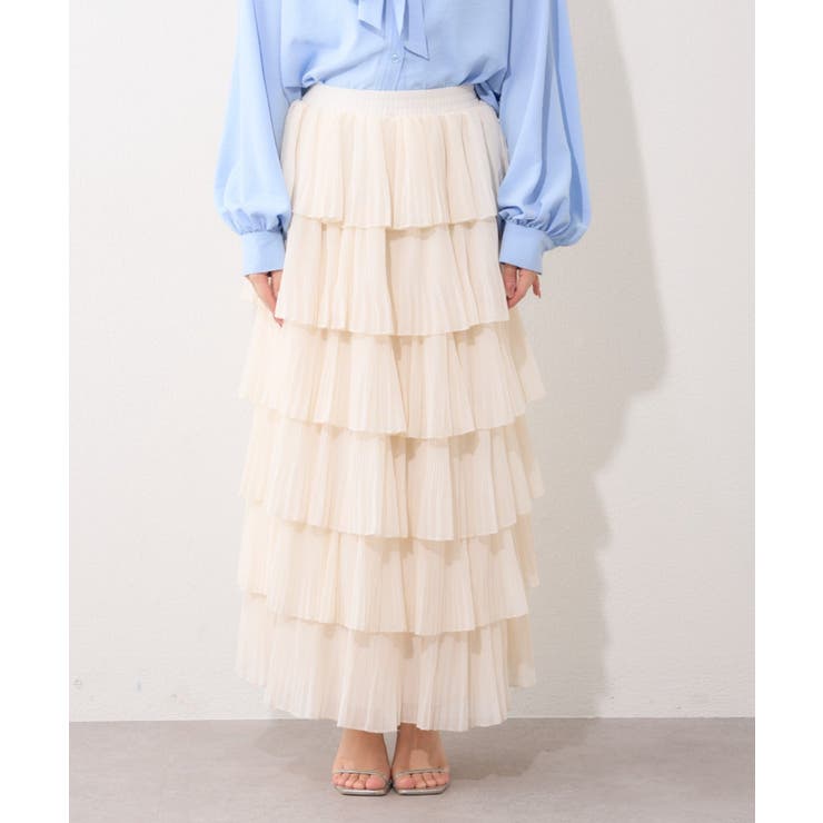 シフォンプリーツティアードスカート | RMAF　NICE CLAUP / OLIVE des OLIVE | 詳細画像39 
