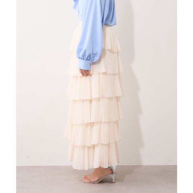 シフォンプリーツティアードスカート | RMAF　NICE CLAUP / OLIVE des OLIVE | 詳細画像40 