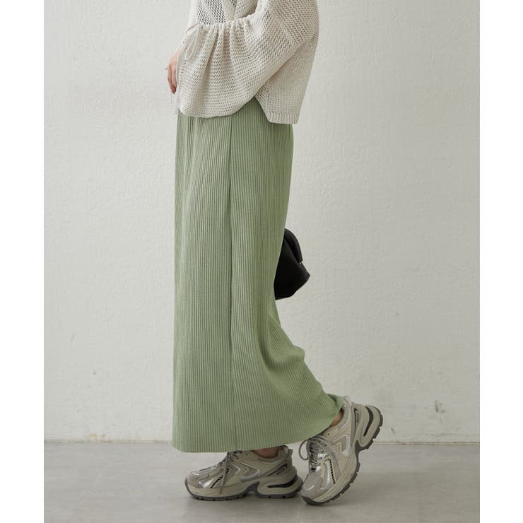 リブナロースカート | RMAF　NICE CLAUP / OLIVE des OLIVE | 詳細画像8 