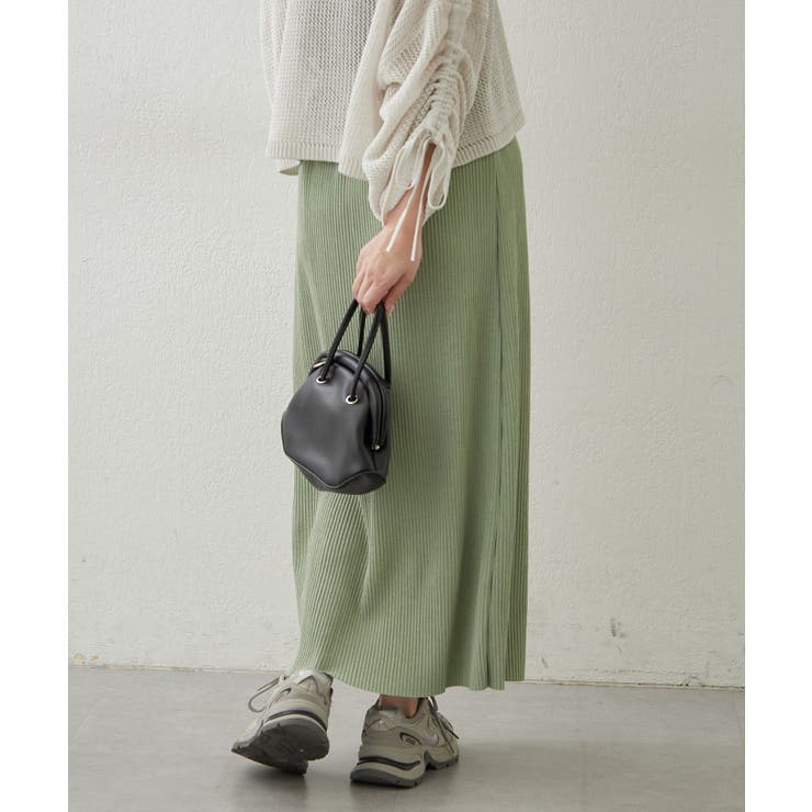 リブナロースカート | RMAF　NICE CLAUP / OLIVE des OLIVE | 詳細画像9 