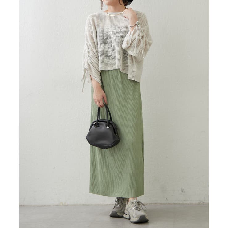 リブナロースカート | RMAF　NICE CLAUP / OLIVE des OLIVE | 詳細画像10 