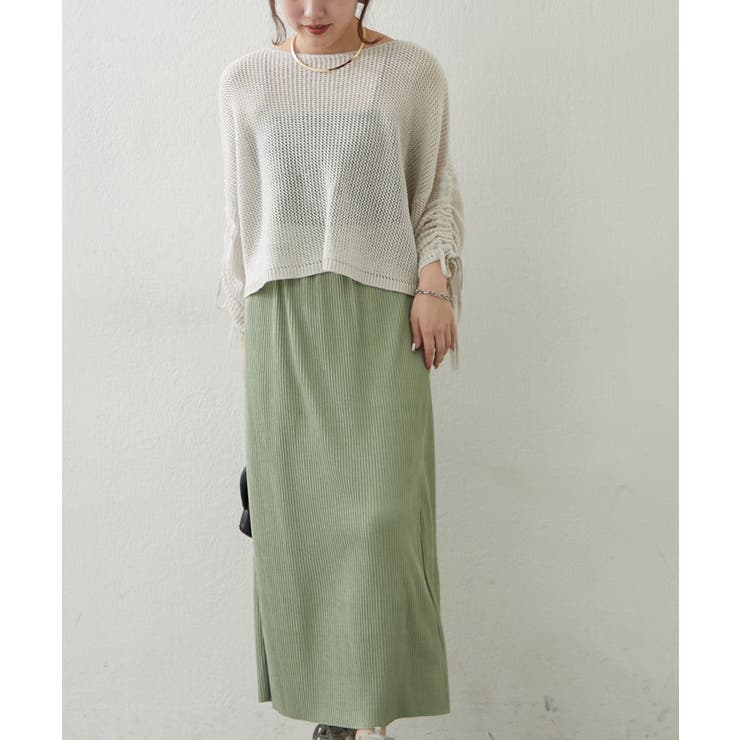 リブナロースカート | RMAF　NICE CLAUP / OLIVE des OLIVE | 詳細画像12 