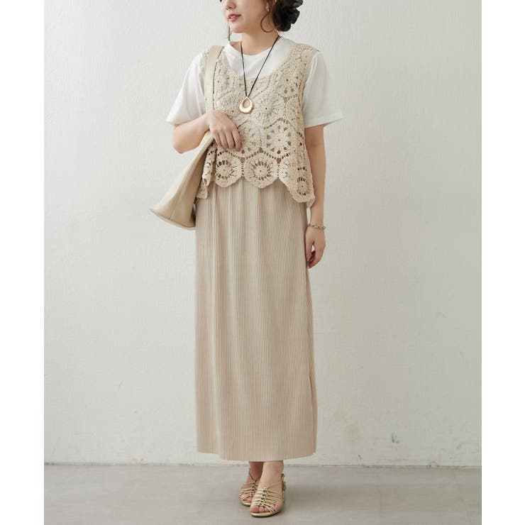 リブナロースカート | RMAF　NICE CLAUP / OLIVE des OLIVE | 詳細画像3 